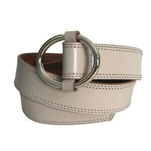 LOFT Adjustable women's belt size XS/S beige silver